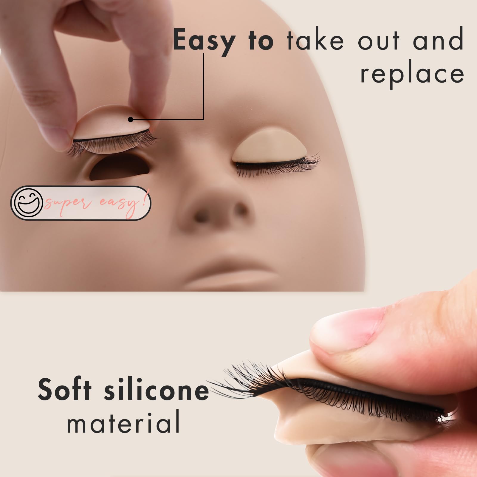Embagol silicone texture detail highlighting smooth, easy-to-clean surface