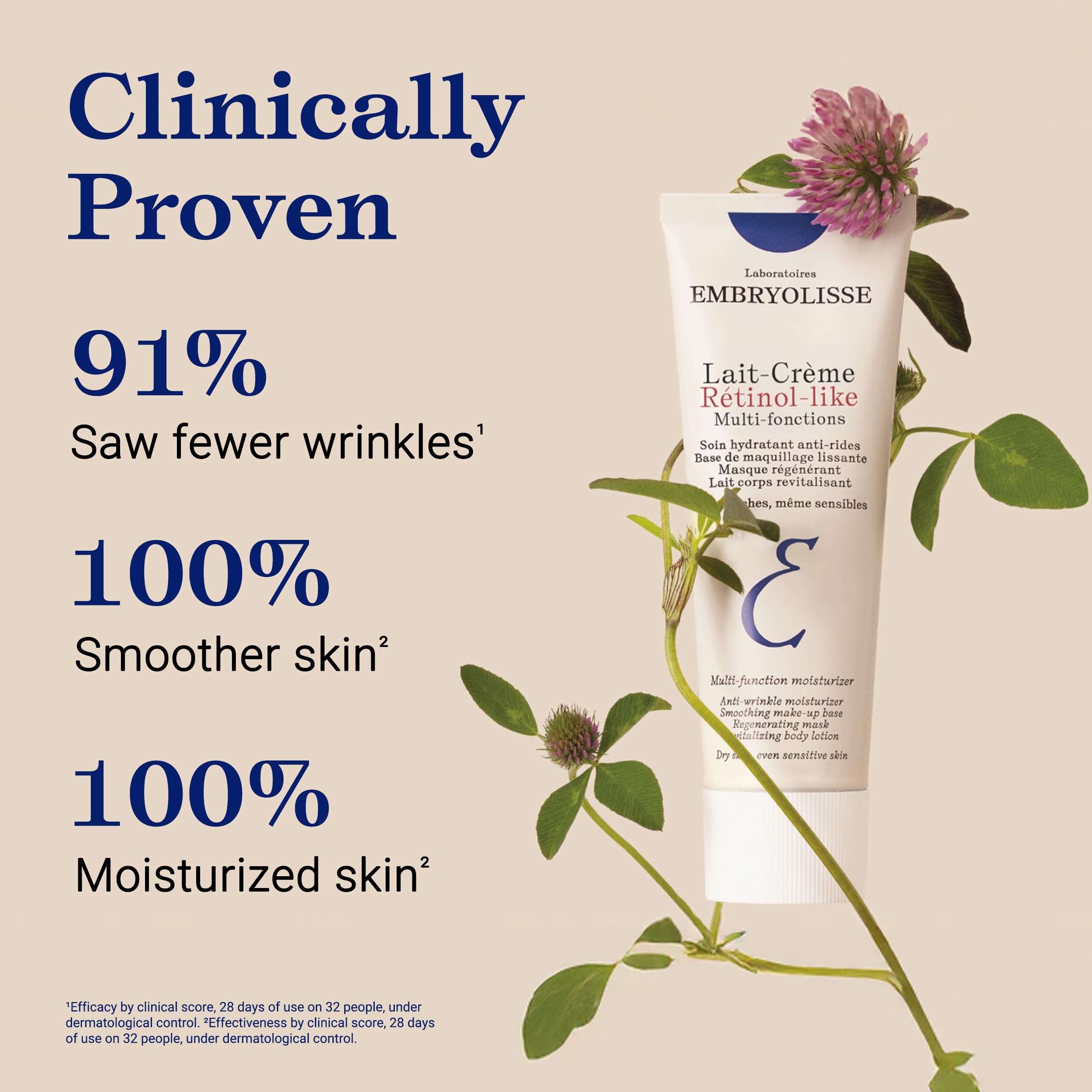 Embryolisse close-up of smooth cream highlighting nourishing texture benefit