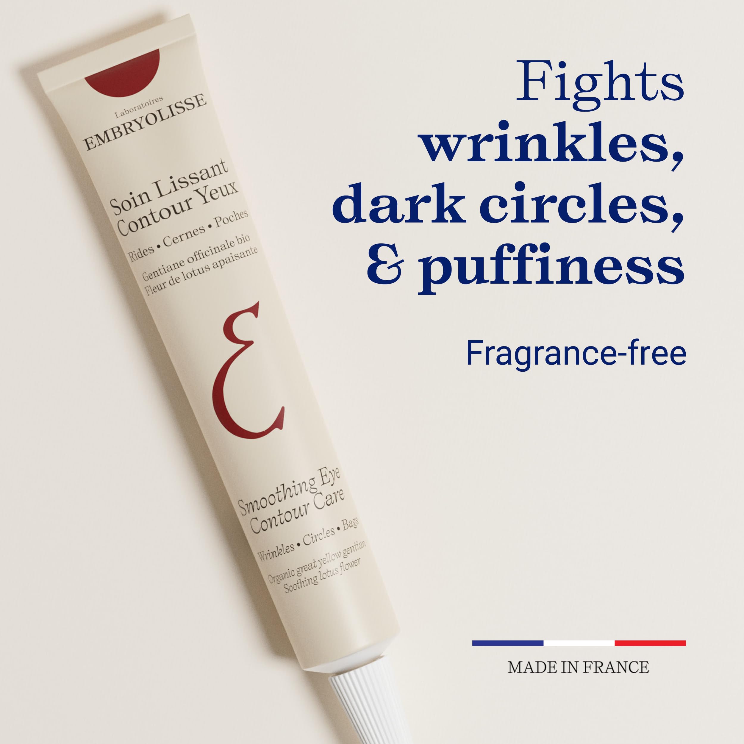 Embryolisse tube cap detail highlighting clean applicator for sensitive eyes