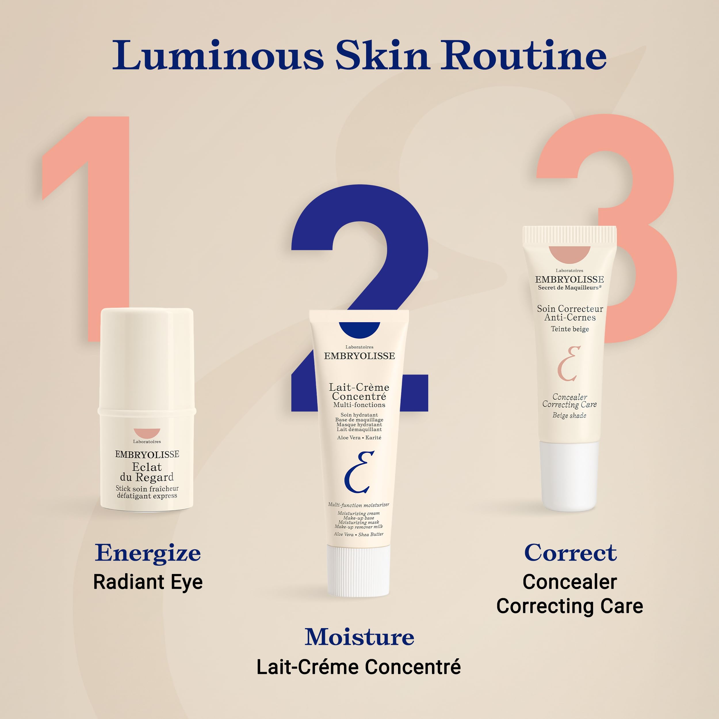 Embryolisse stick in a purse lifestyle shot offering on-the-go eye refreshment