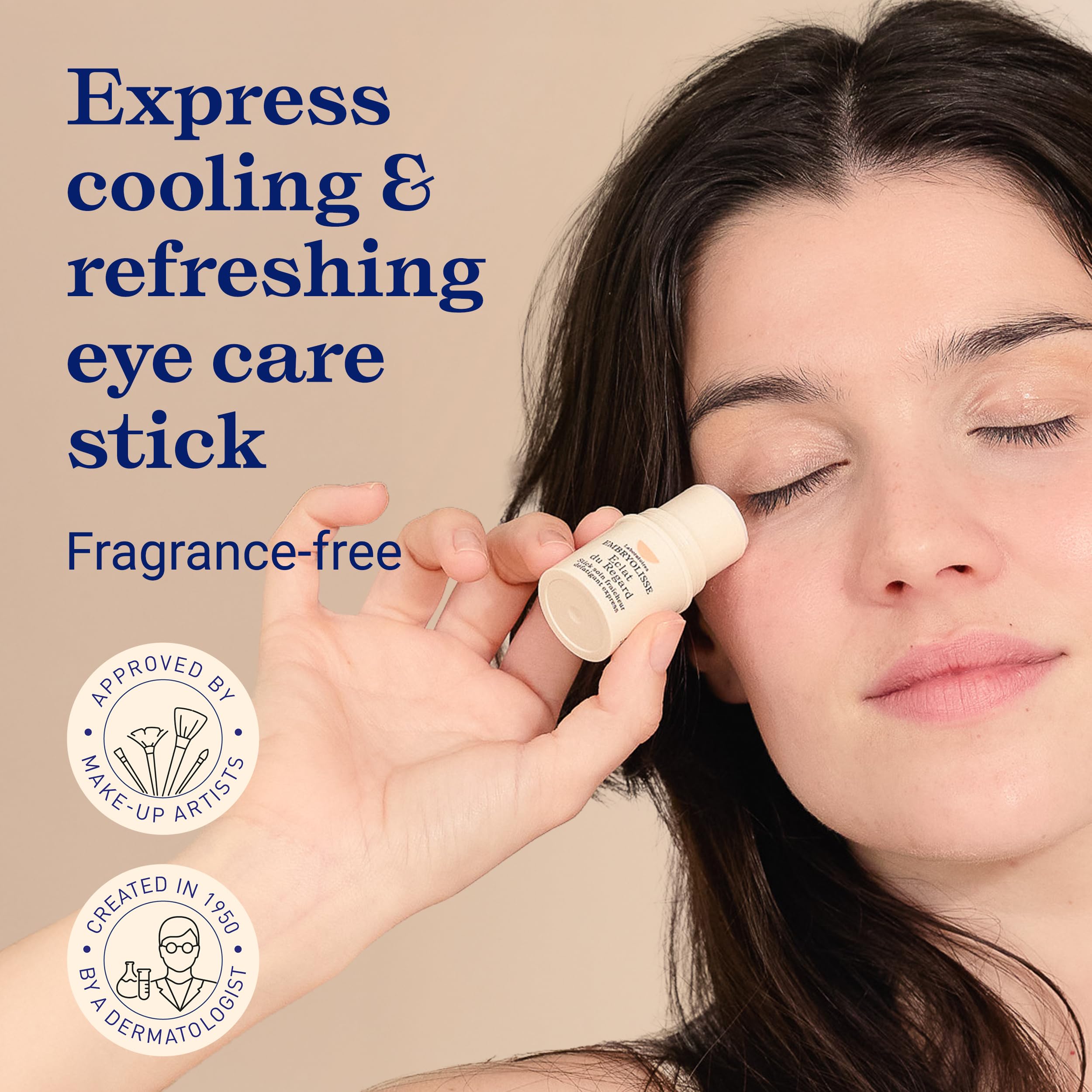 Embryolisse metal-tip closeup illustrating cooling applicator for quick refresh