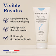 Embryolisse ingredients label close-up highlighting soothing components