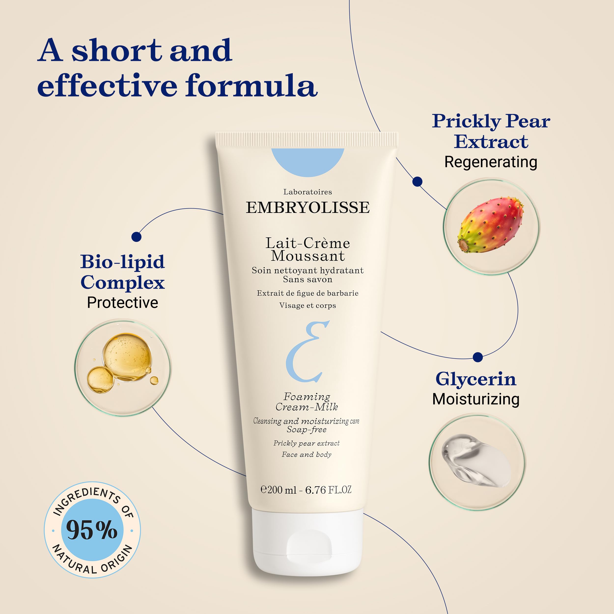Embryolisse product in hand for scale and easy application depiction