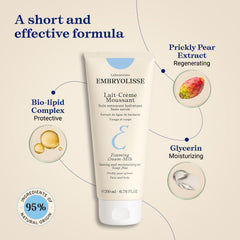 Embryolisse product in hand for scale and easy application depiction