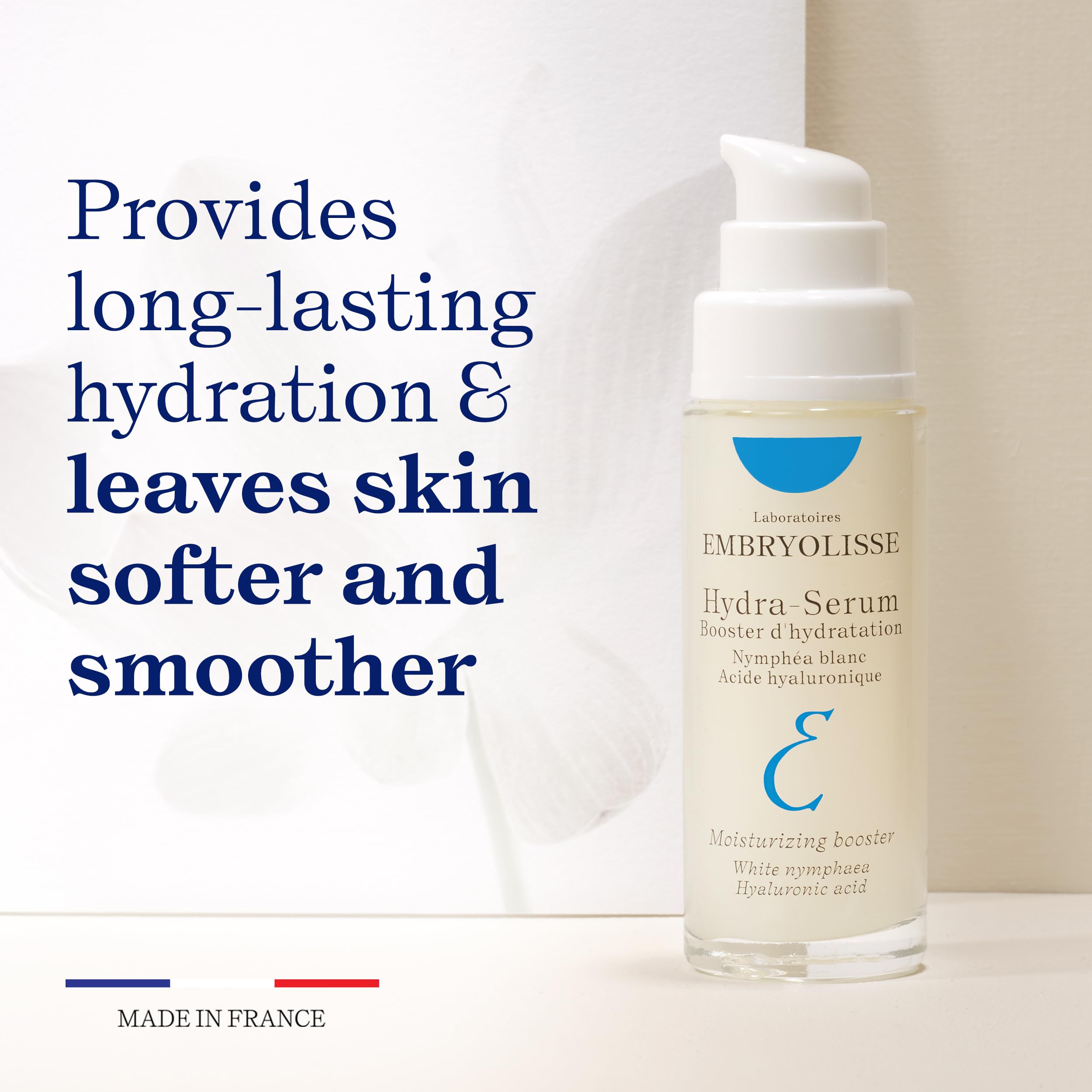 Embryolisse close-up of fluid texture demonstrating lightweight fast-absorbing feel