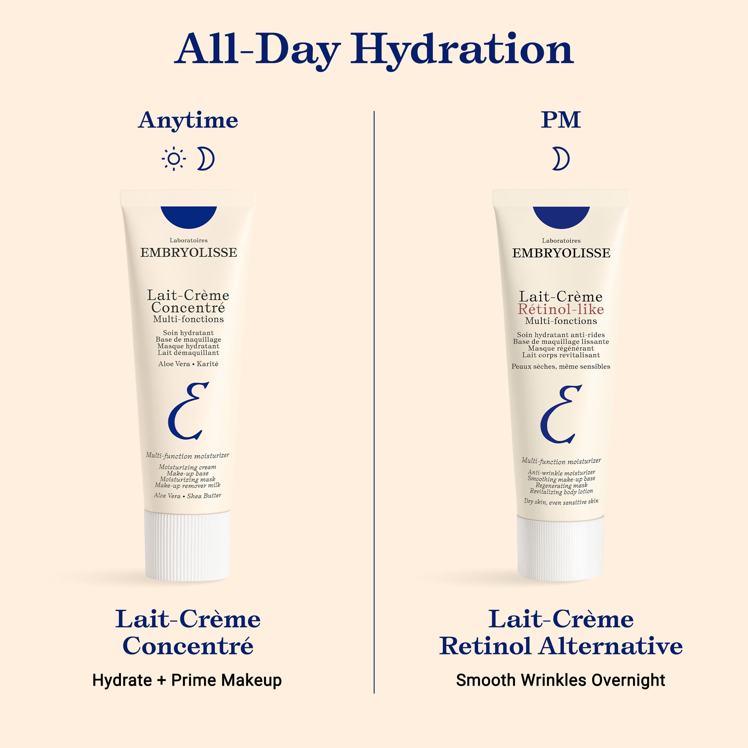Embryolisse placed on bathroom shelf in lifestyle scene conveying French skincare ritual