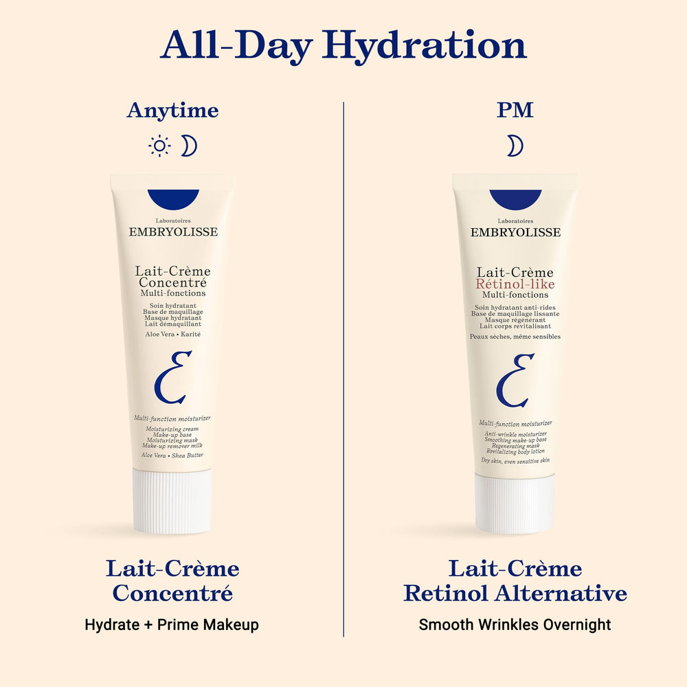 Embryolisse placed on bathroom shelf in lifestyle scene conveying French skincare ritual