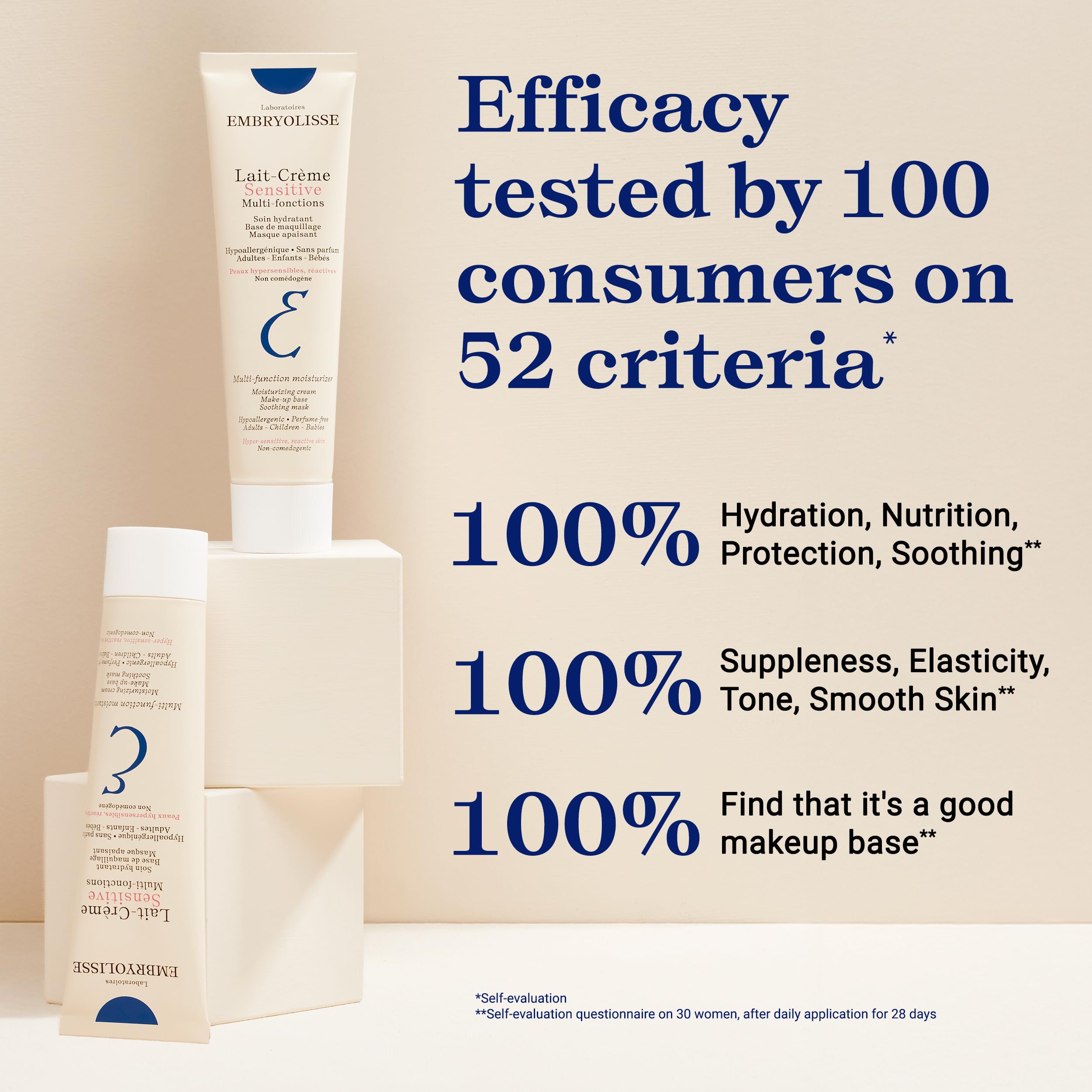 Embryolisse used in baby-care scene emphasizing gentle, hypoallergenic nourishment