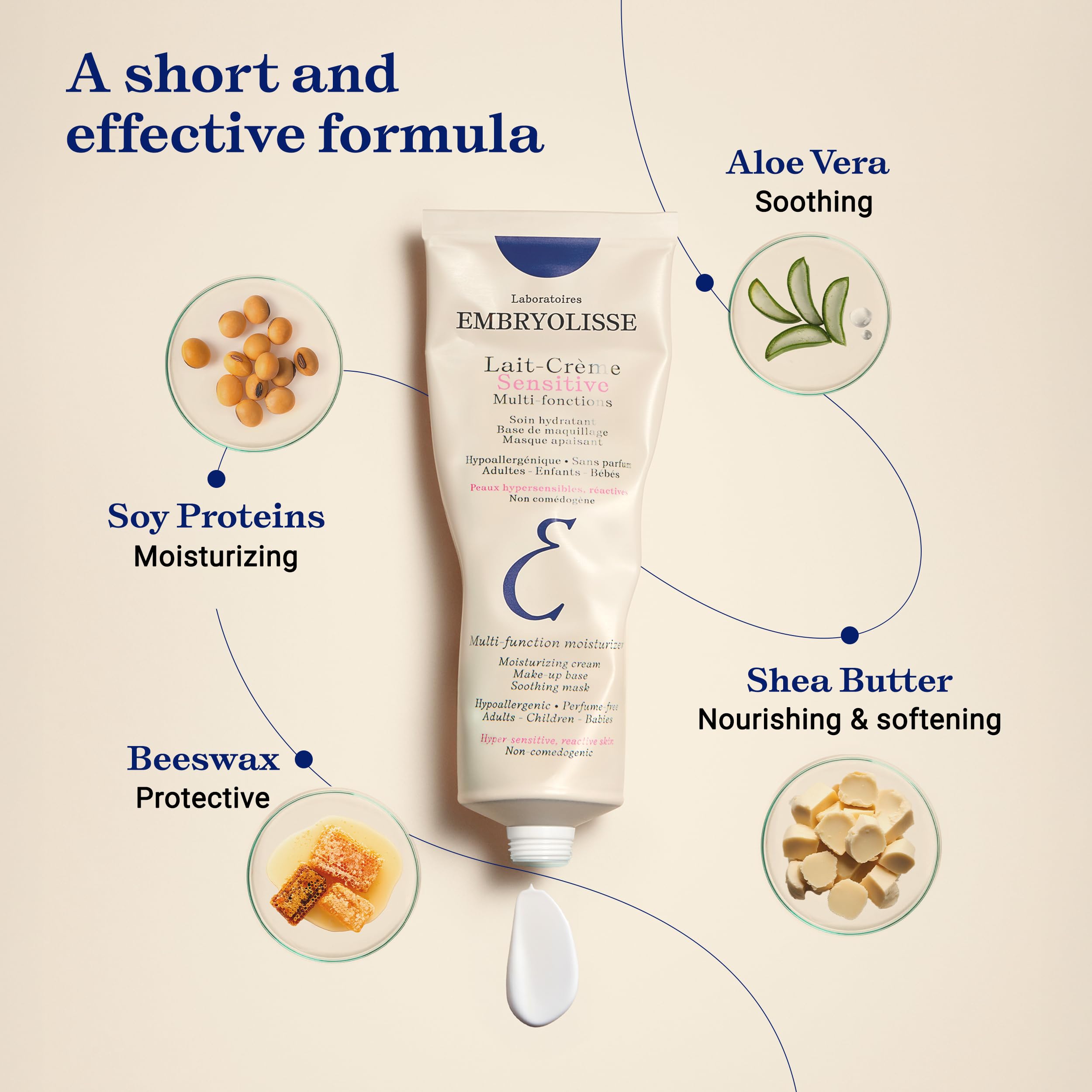 Embryolisse primed skin before and after showing smoother, makeup-ready complexion