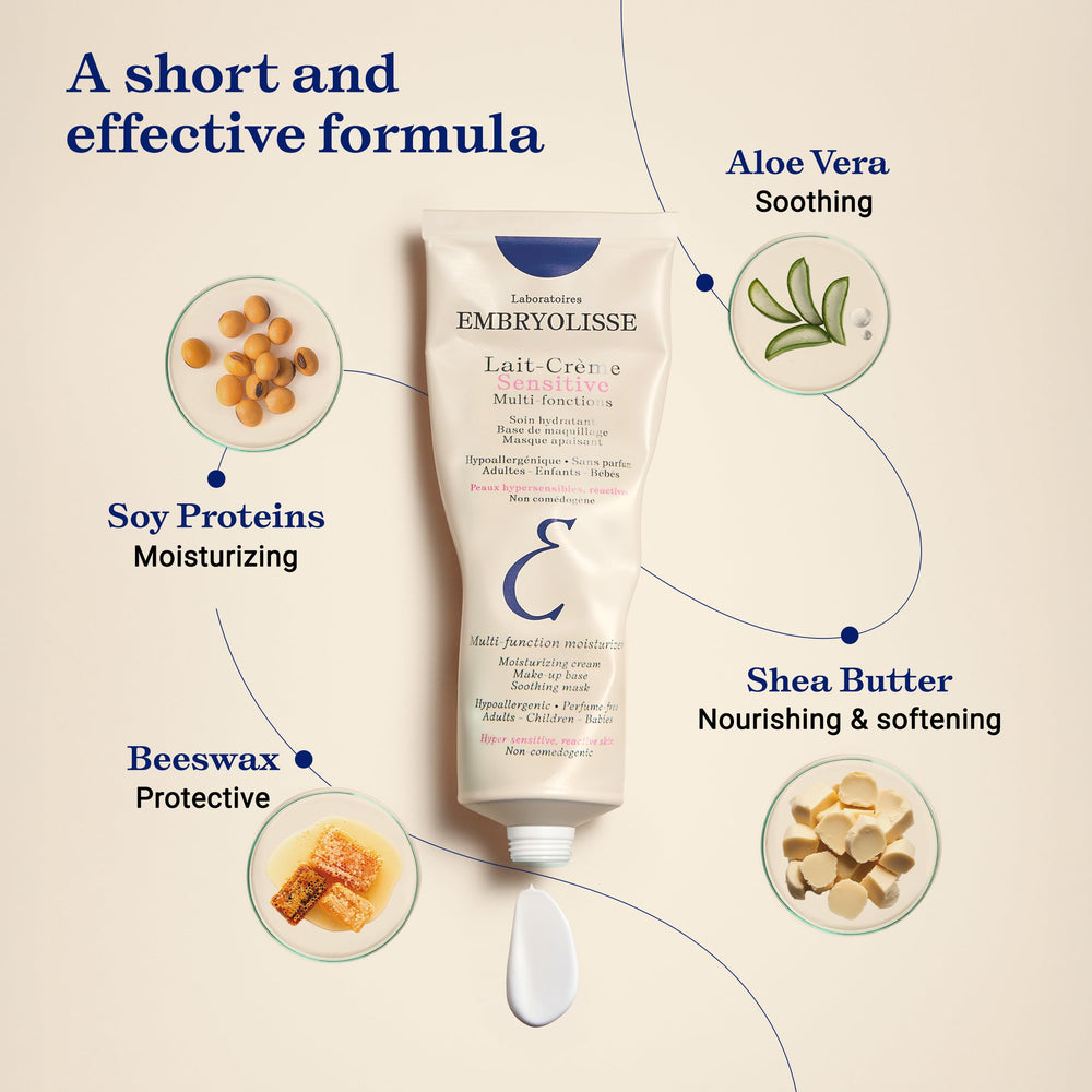 Embryolisse primed skin before and after showing smoother, makeup-ready complexion