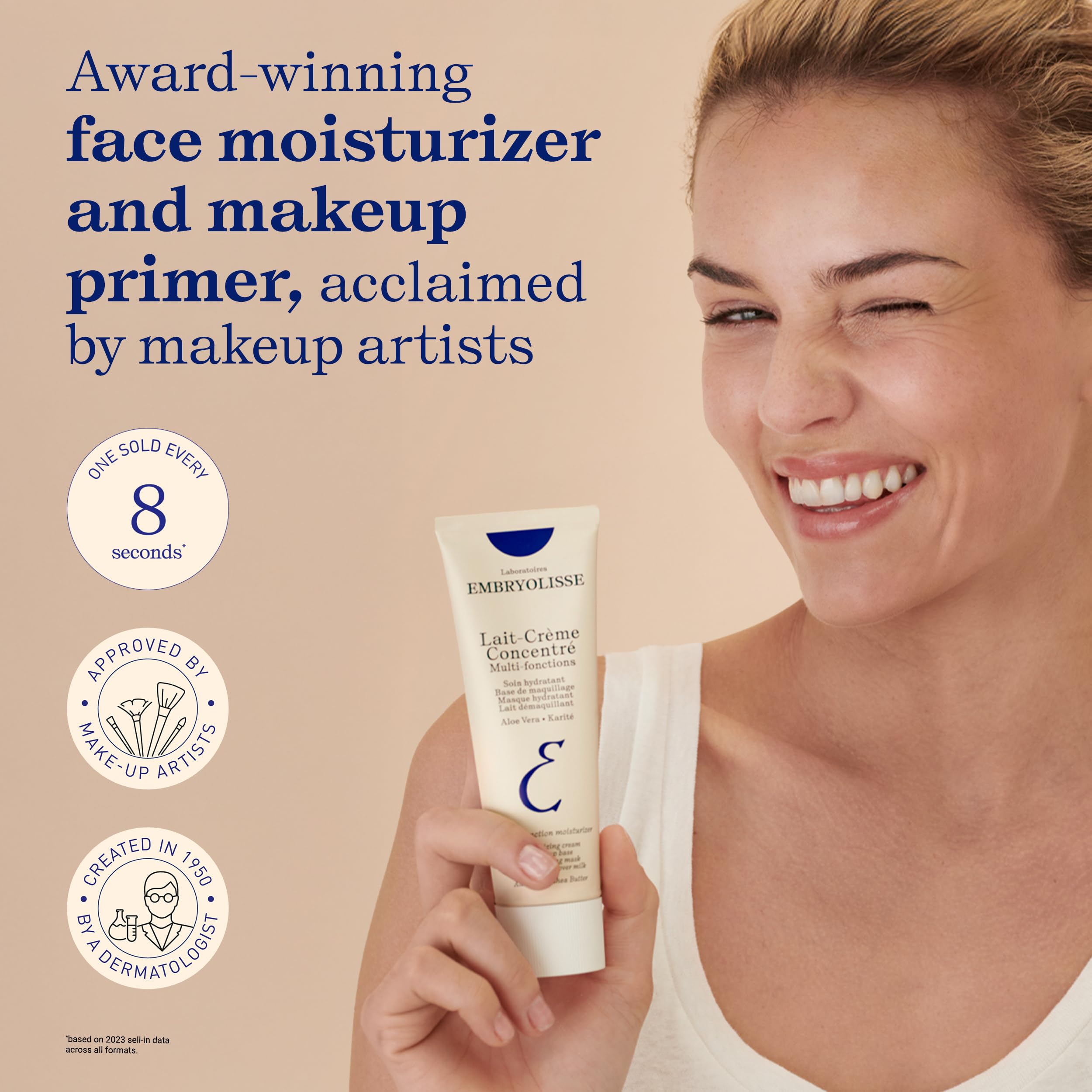 Embryolisse creamy texture close-up illustrating rich yet lightweight hydration