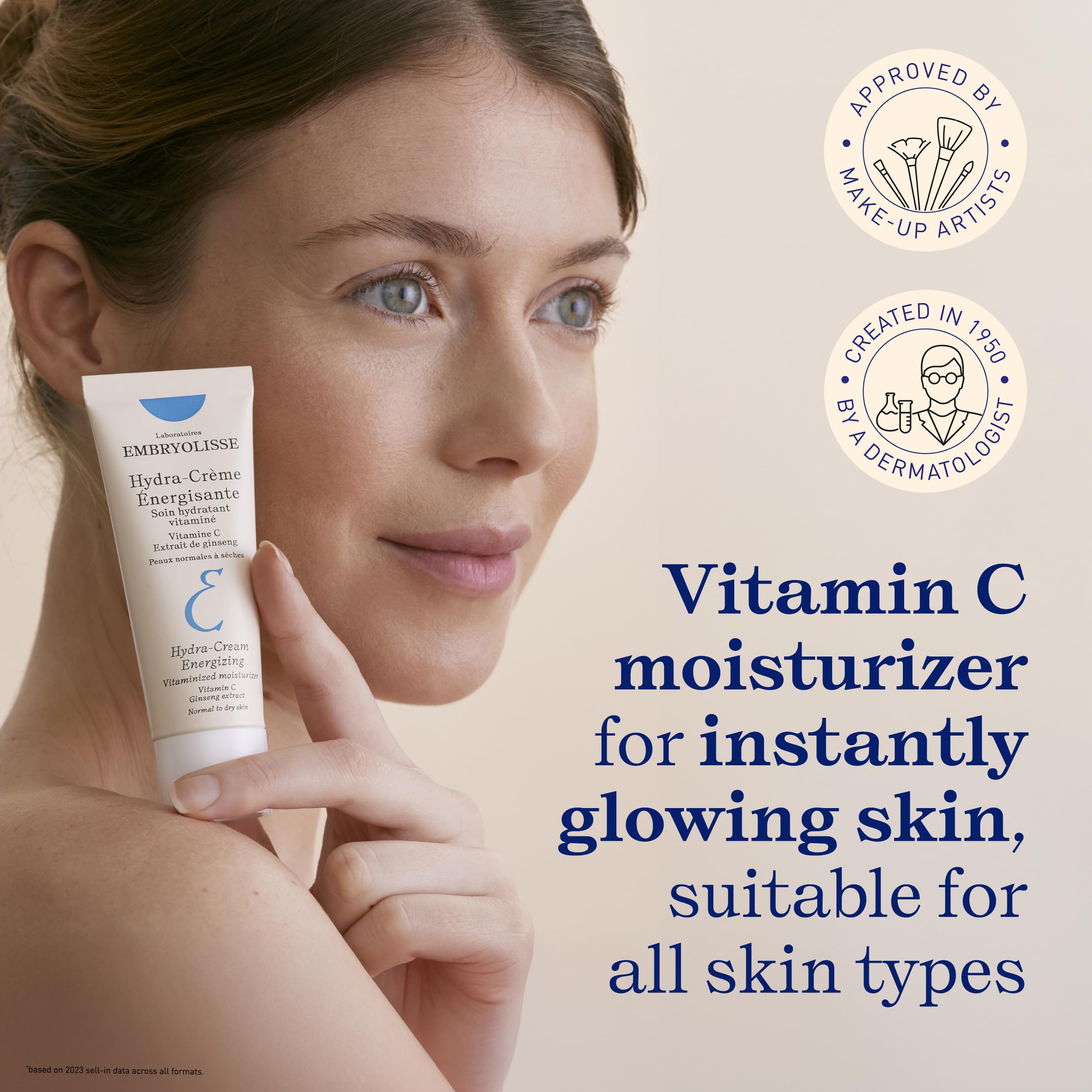 Embryolisse cream texture close-up showing smooth hydrating formula