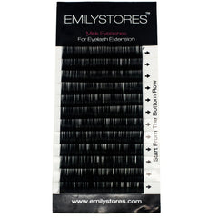 EMILYSTORES close-up of semi-dull black fibers showing fine 0.10mm texture for natural look