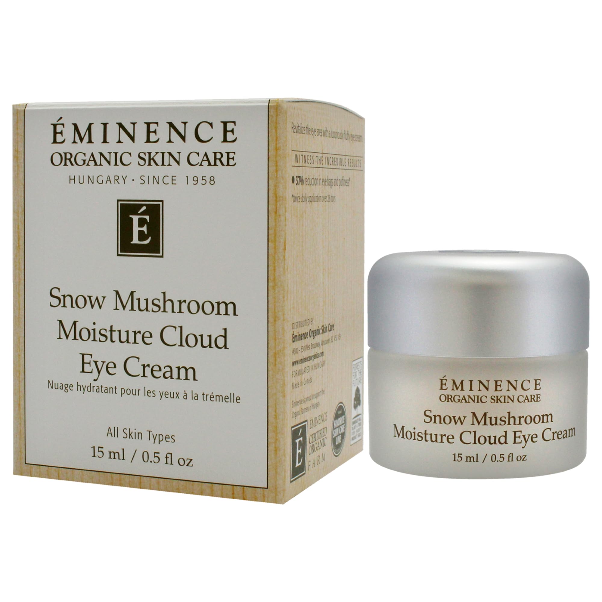 Eminence finger applying eye cream demonstrating easy, precise application