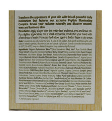 Eminence product label close-up listing Arctic berry, peptide, and botanical extracts