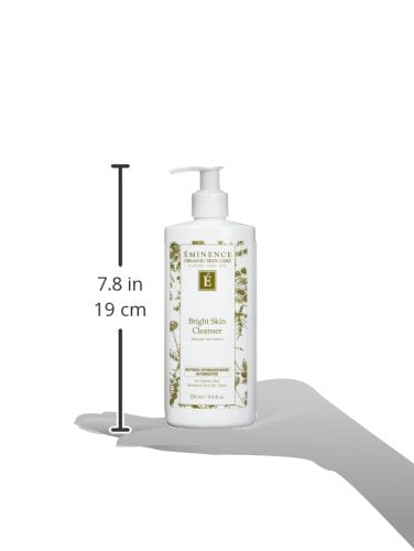 Eminence cleanser in a bathroom setting illustrating how it fits daily skincare routine