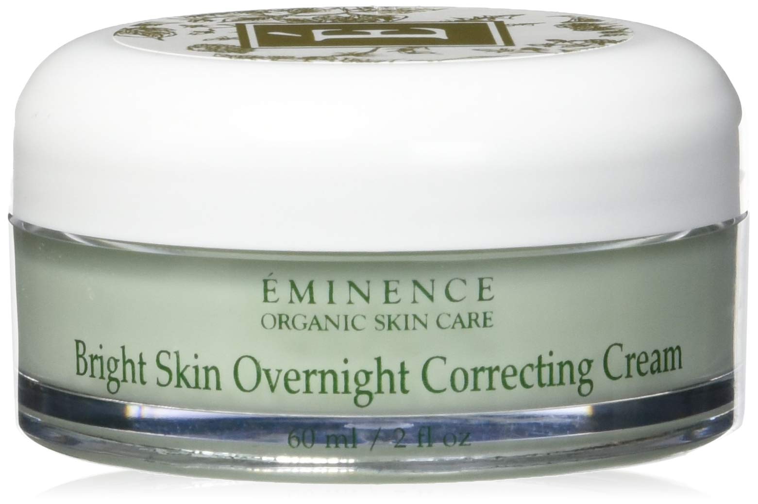 Eminence front jar showing packaging and brightening promise