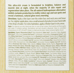 Eminence cream on fingertip demonstrating easy spreadability