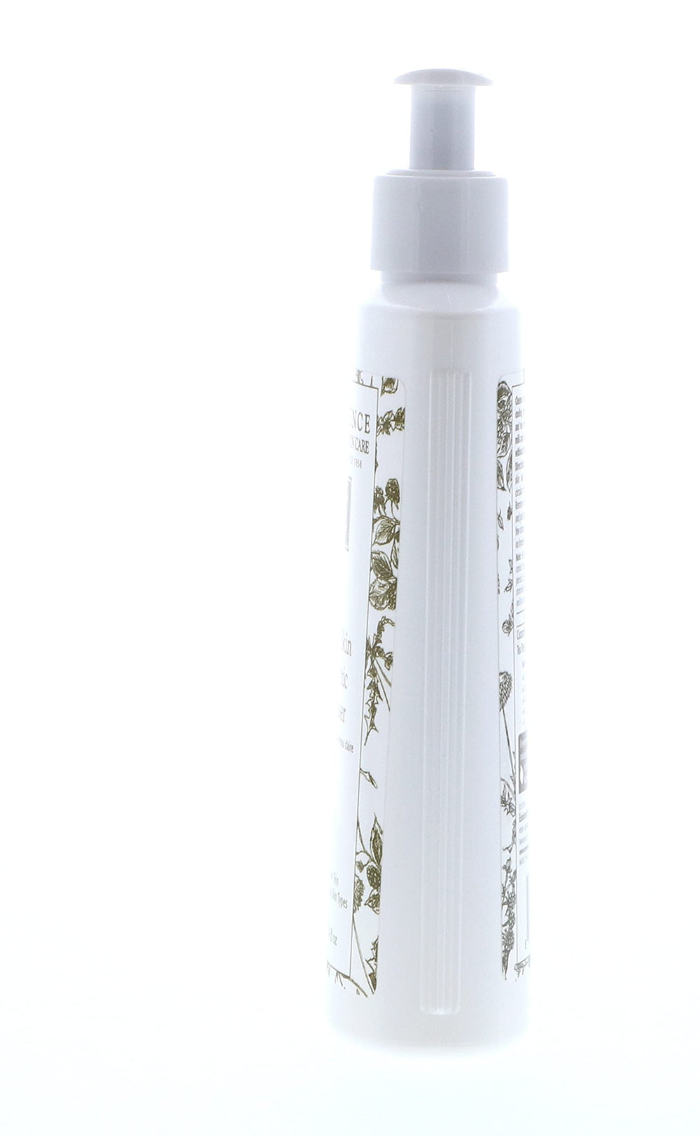 Eminence cream-gel texture on fingertip showing gentle cleansing benefit