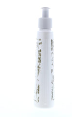 Eminence cream-gel texture on fingertip showing gentle cleansing benefit