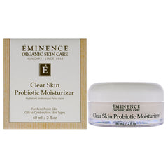 Eminence front packaging showing bottle and label, highlights product clarity benefits
