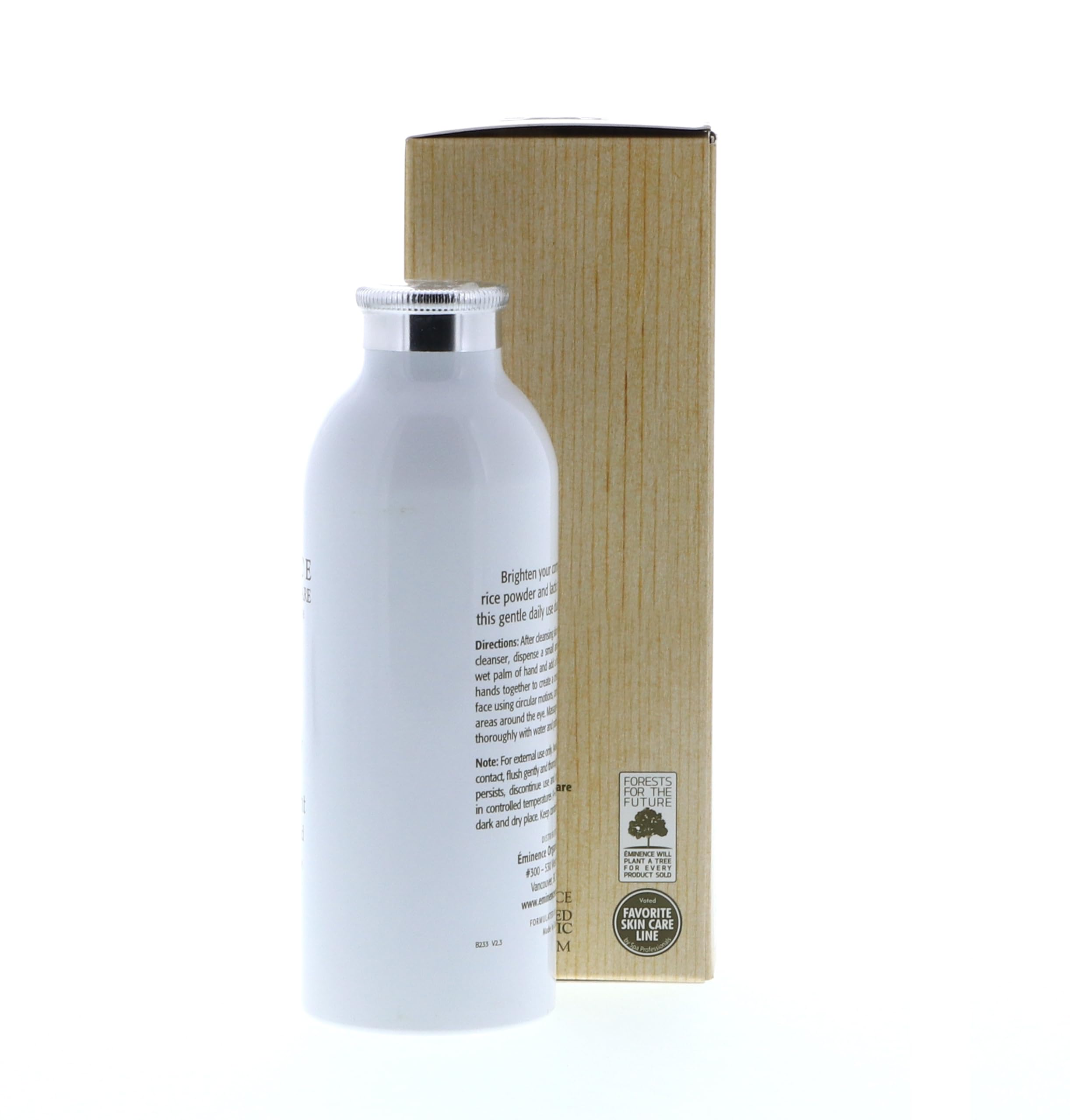 Eminence powder mixed into paste in hand demonstrating customizable texture and control