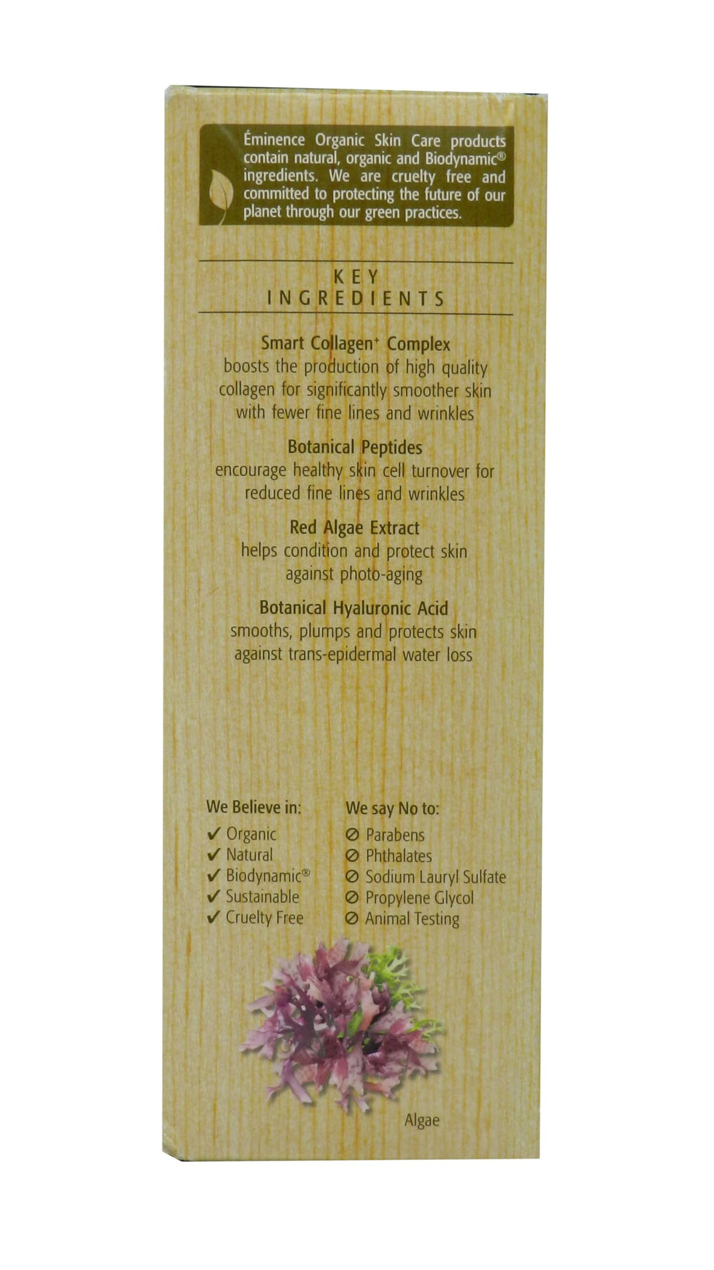Eminence product applied with fingertips demonstrating gentle application benefit