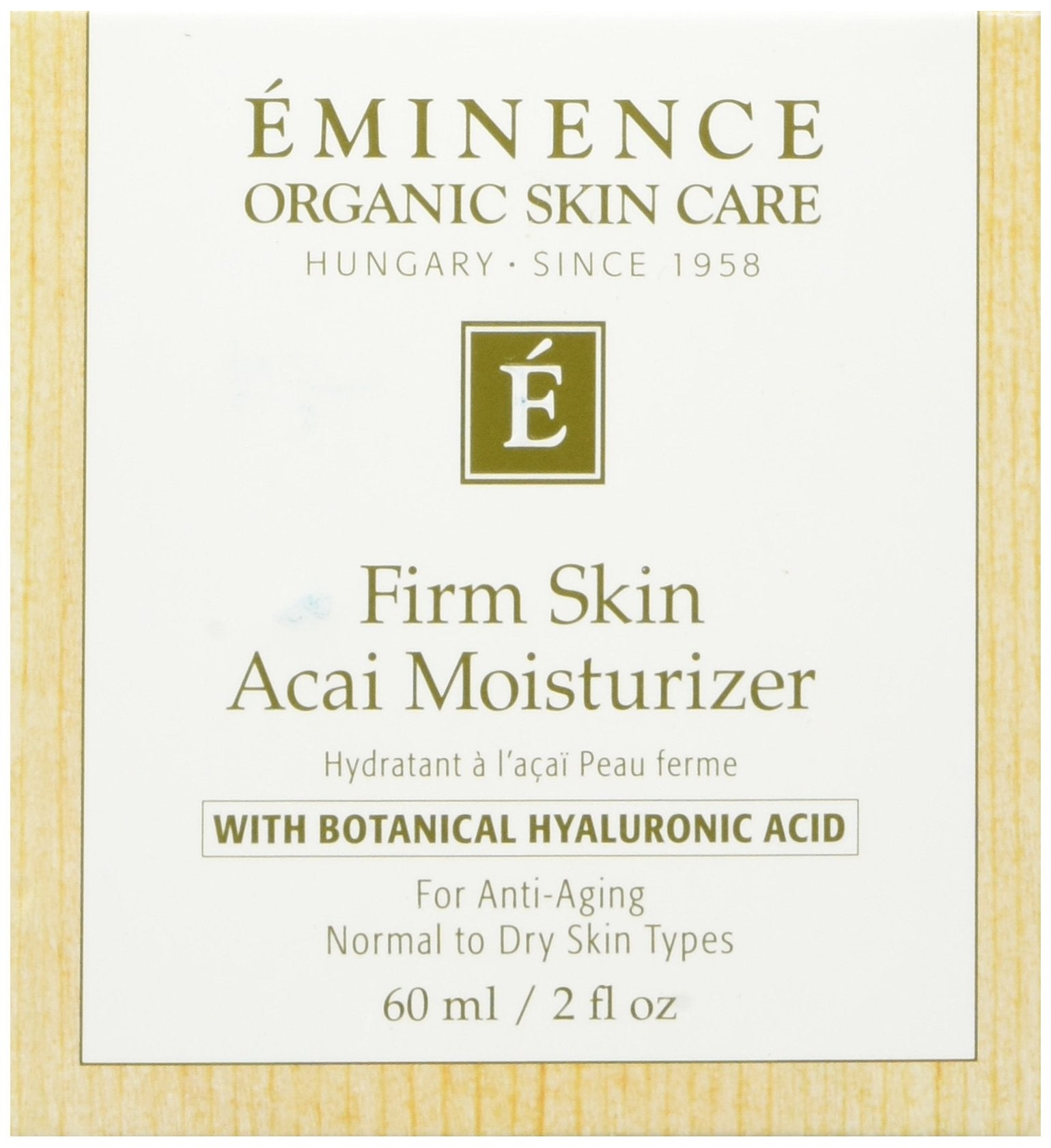 Eminence front packaging showing jar and size for clear product identification