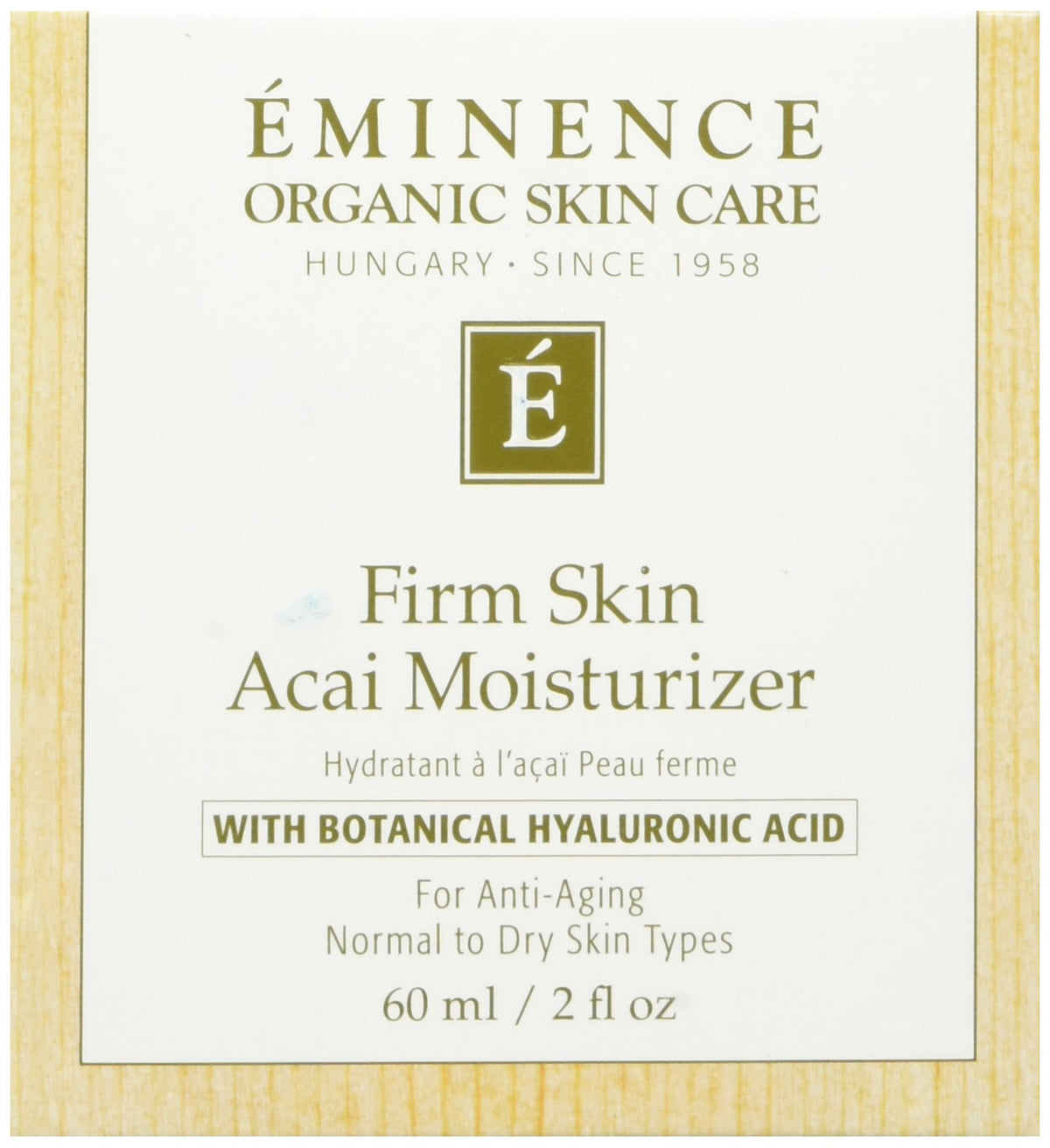Eminence front packaging showing jar and size for clear product identification