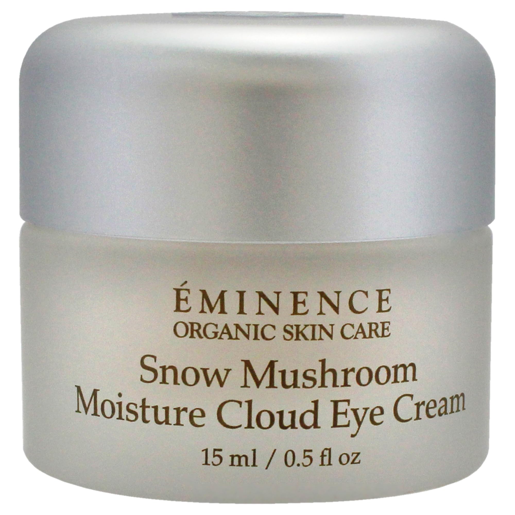 Eminence jar open displaying cream inside and indicating smooth, spreadable texture