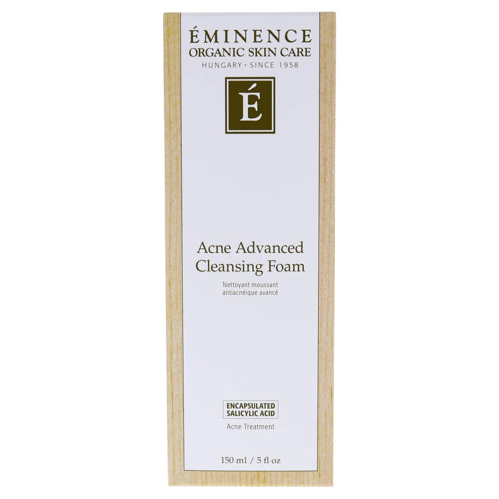 Eminence cleanser on bathroom shelf suggesting daily routine benefit