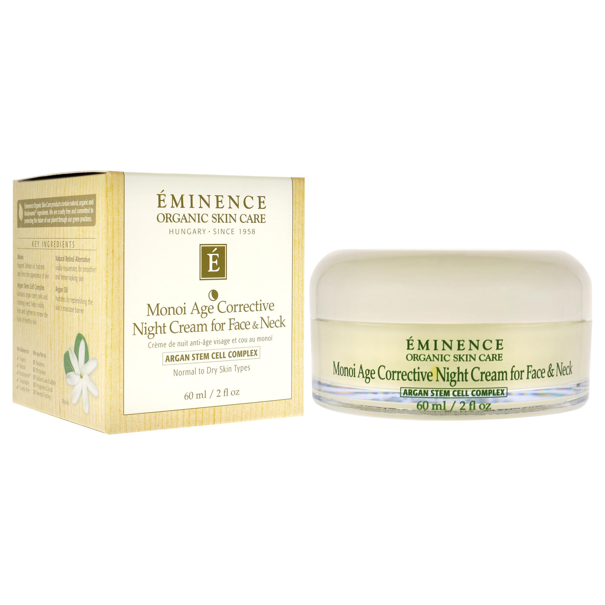 Eminence applying cream on hand demonstrating smooth application benefit