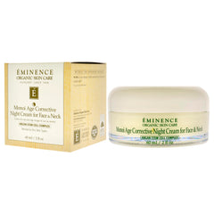 Eminence lifestyle photo applying cream to neck for targeted support