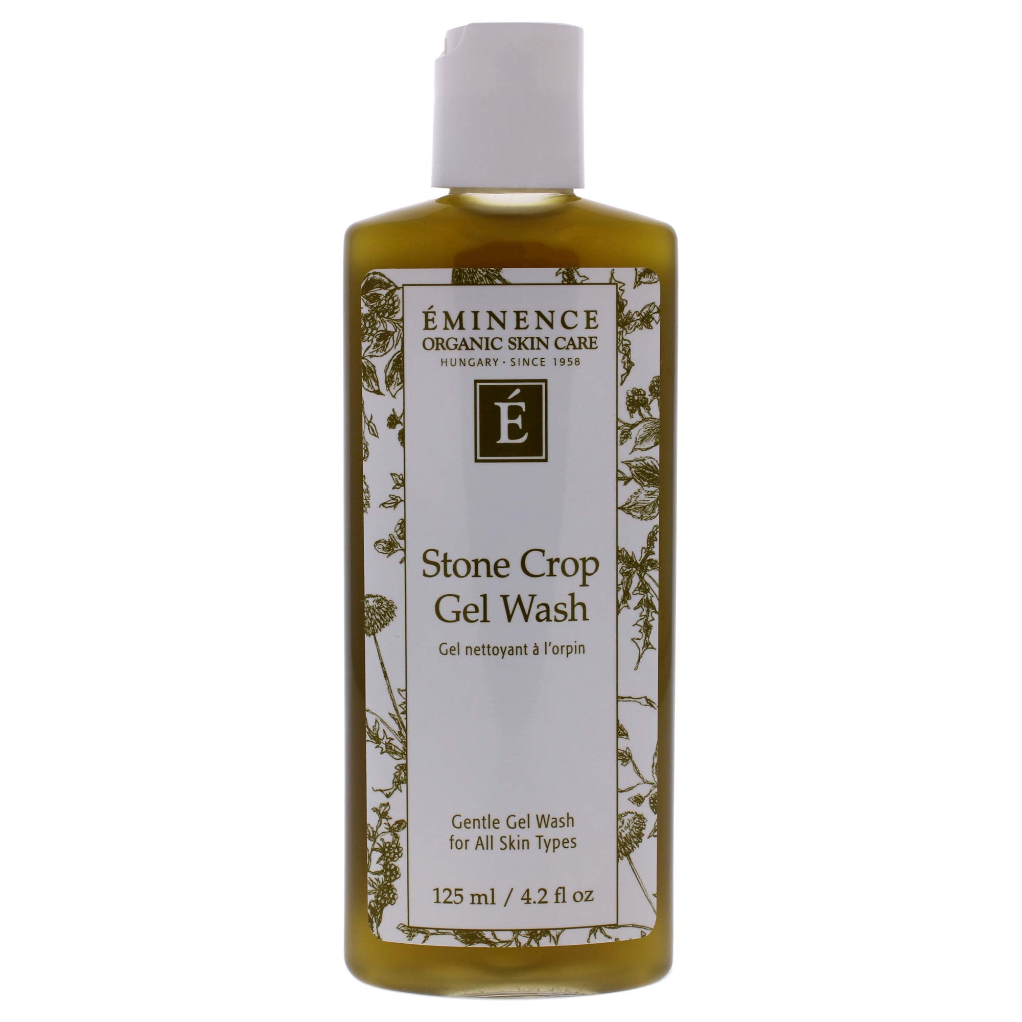 Eminence Stone Crop Gel Wash front bottle view showing label and organic benefits