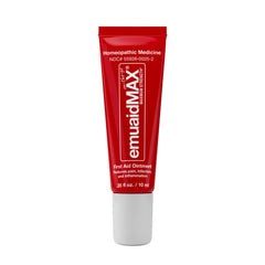 emuaid tube front view showing branding and compact size benefit