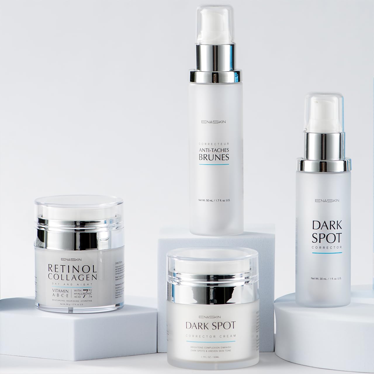 EnaSkin gift-ready packaging staged for gifting and self-care appeal