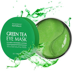 Enaskin Naturals green tea mask texture showing hydrating gel finish