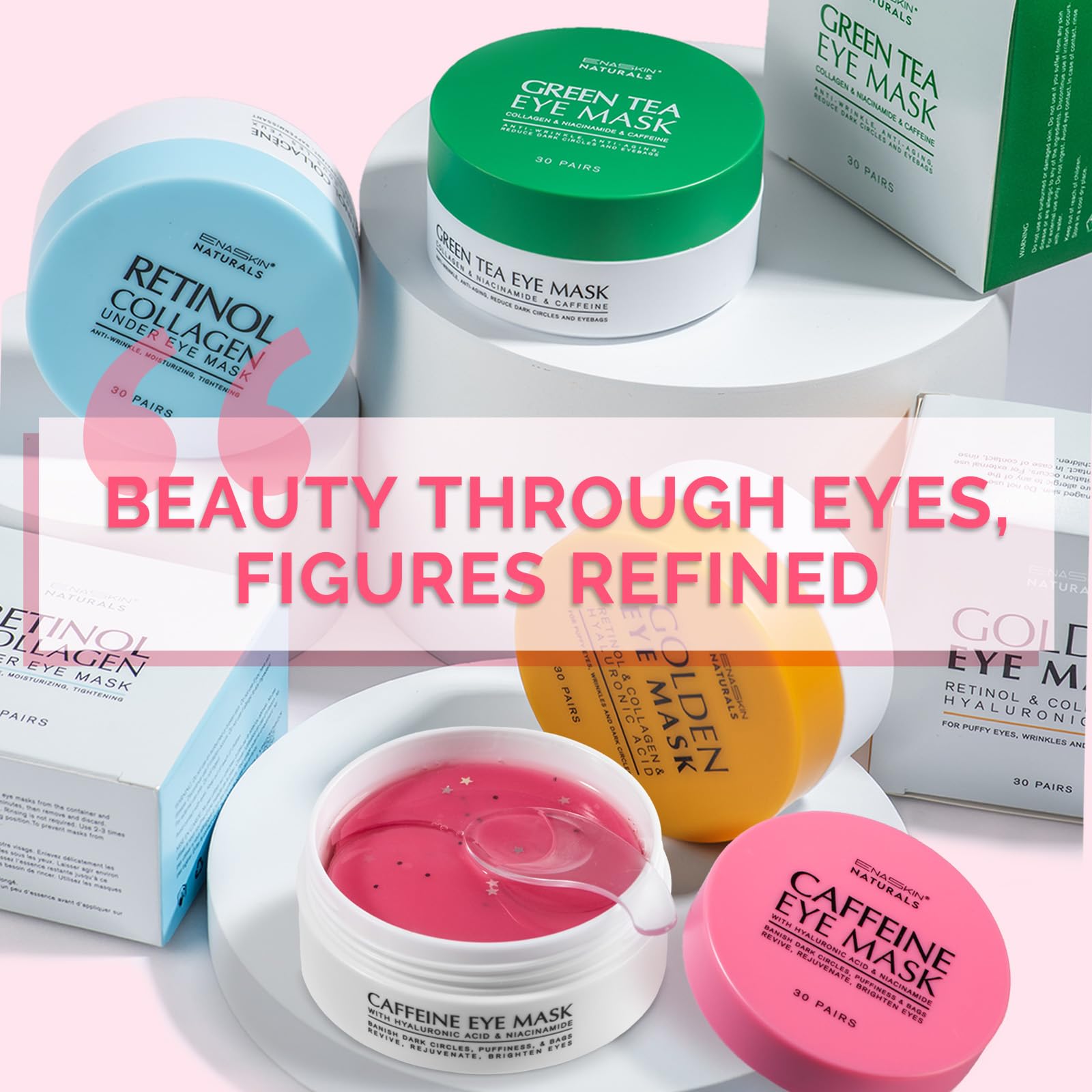 Enaskin Naturals lifestyle morning routine in bathroom for quick refresh