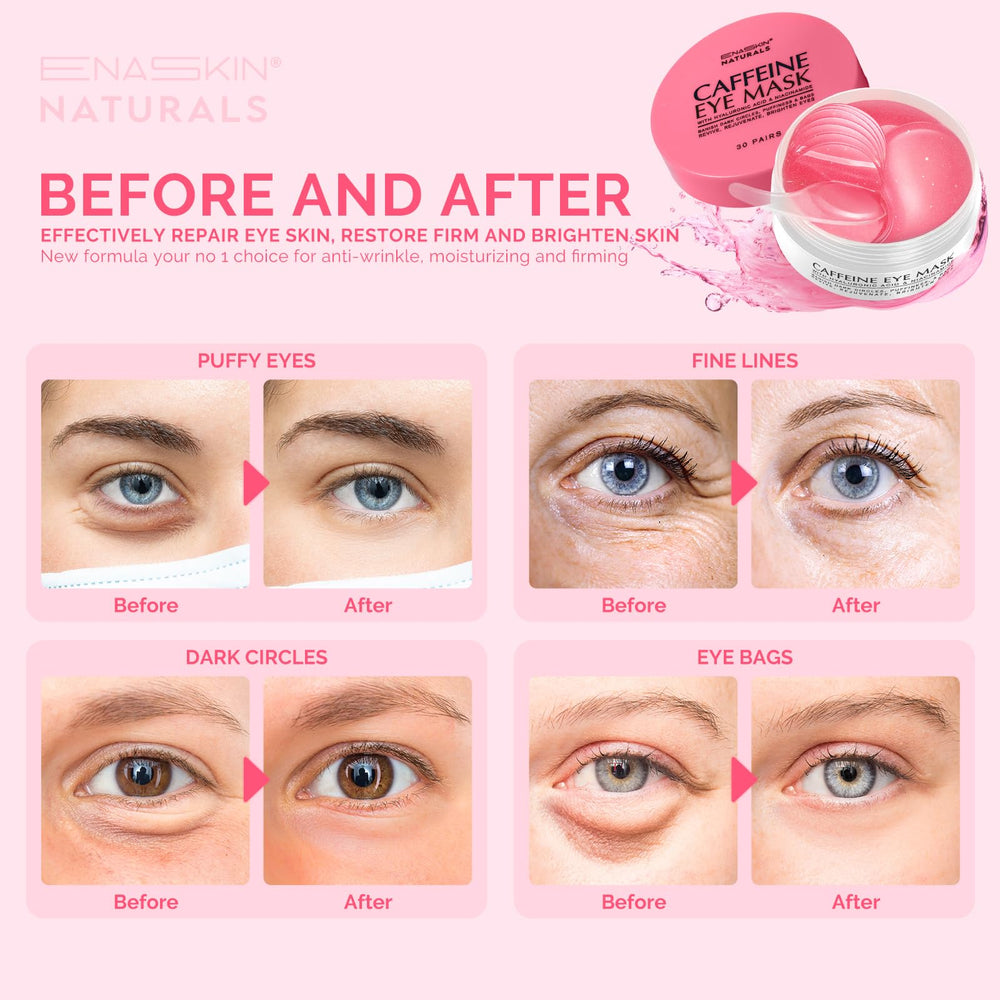 Enaskin Naturals patches close-up highlighting cooling hydrogel effect