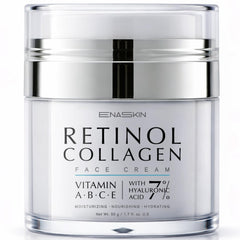 EnaSkin jar front view showing sleek packaging and moisturizer benefits