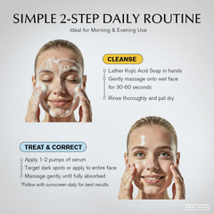 EnaSkin serum on hand demonstrating fast absorption and lightweight feel