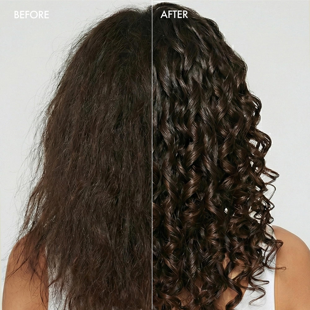 Enjoy curl enhancing spray texture pouring to show lightweight formula that adds shine and movement