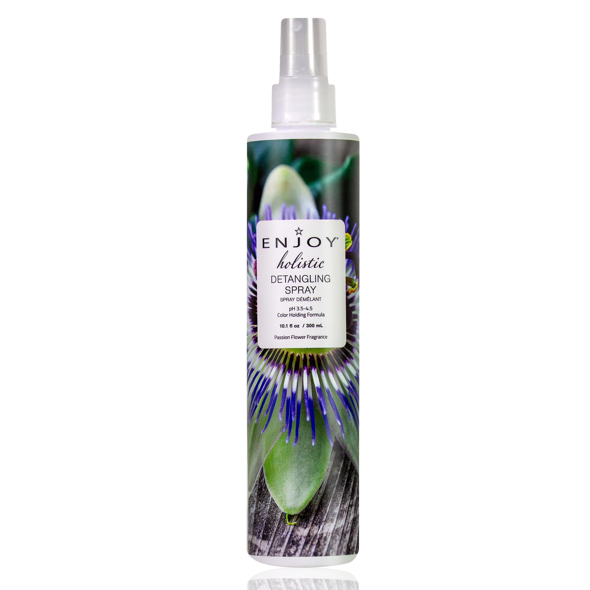 Enjoy detangler front packaging showing label and benefits