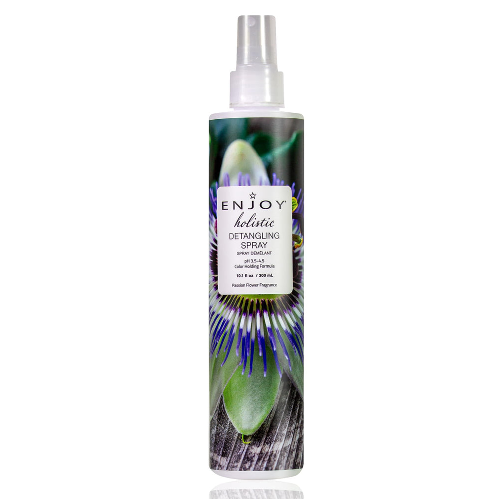 Enjoy detangler front packaging showing label and benefits
