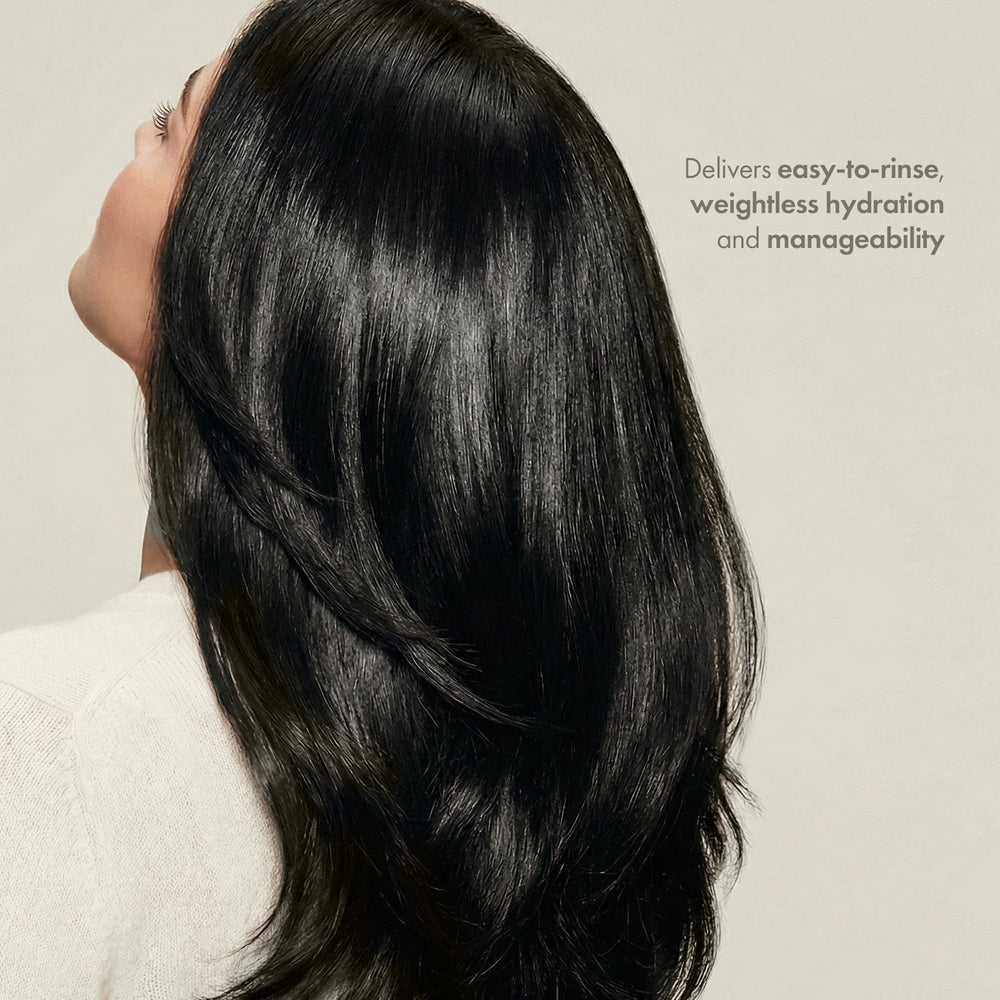 Enjoy before and after ends comparison showing reduced frizz and repaired tips
