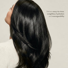 Enjoy before and after ends comparison showing reduced frizz and repaired tips