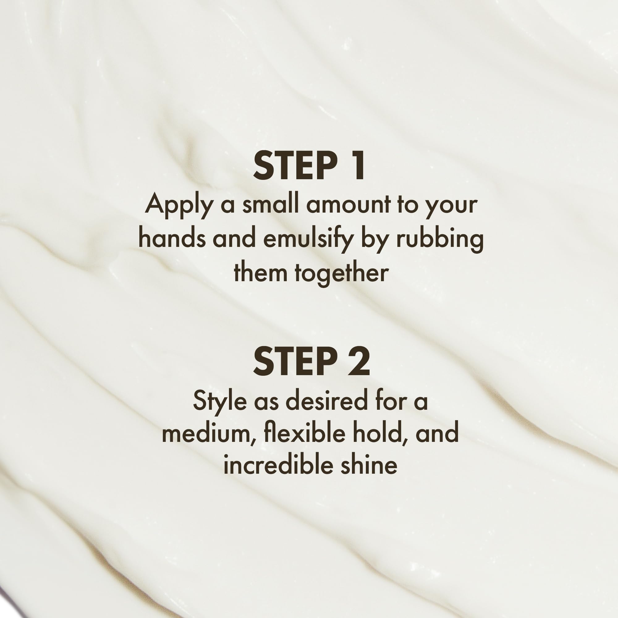Enjoy molding paste label detail showing brand and styling benefits for informed purchase