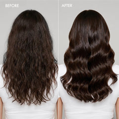 Enjoy curl definition before and after using mousse showing enhanced shape and reduced frizz
