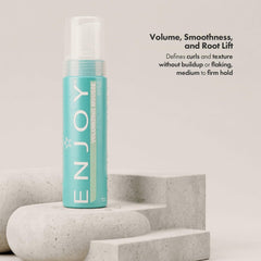 Enjoy mousse foam texture on hand illustrating lightweight, non-sticky consistency