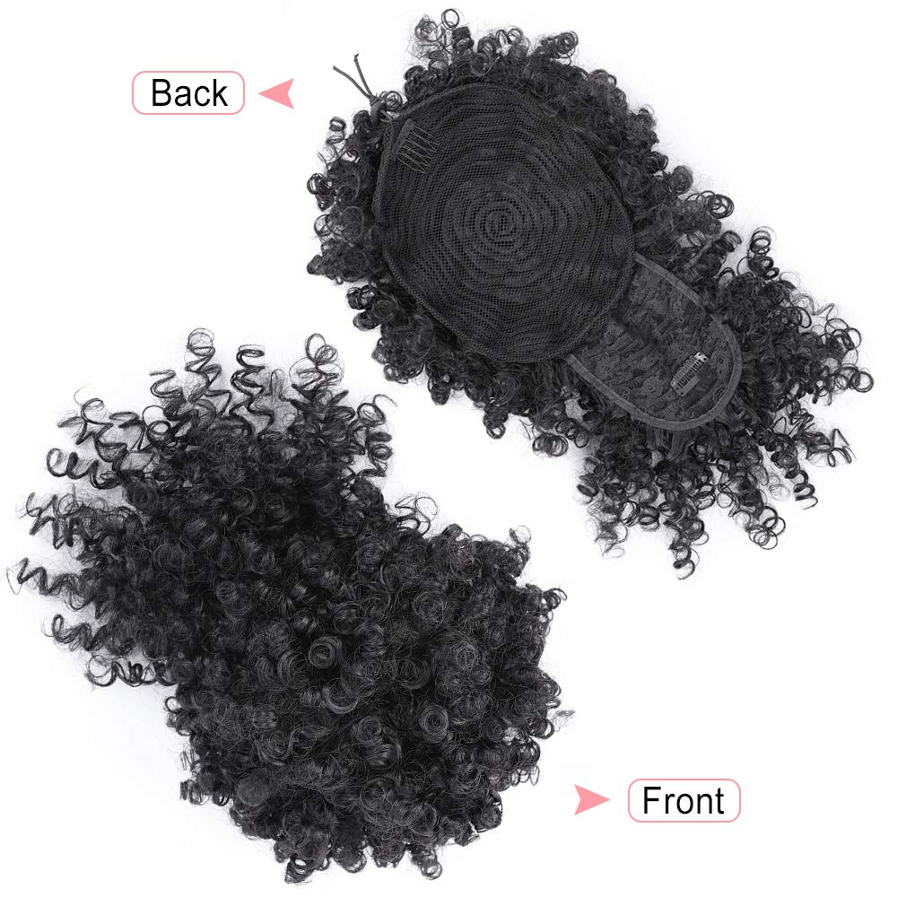 ENTRANCED STYLES drawstring bun detail demonstrating secure fit and easy adjustment
